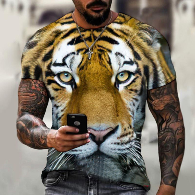 Cute Tiger Print T-Shirt