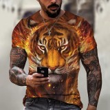 Fire Tiger Graphic T-Shirt
