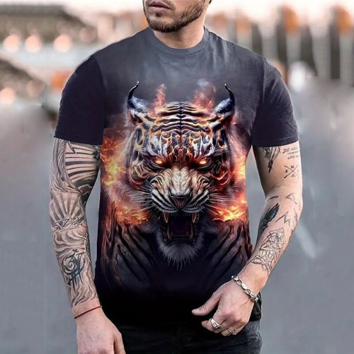 Fierce Tiger Print T-Shirt