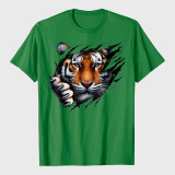 Retro Spirit Tiger Face T-Shirt