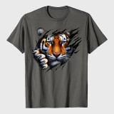 Retro Spirit Tiger Face T-Shirt