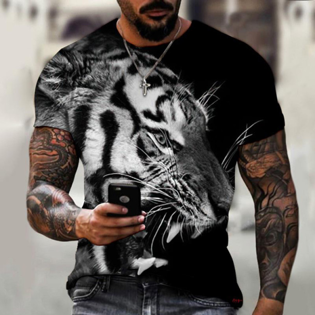 Mens Tiger Graphic T-Shirt