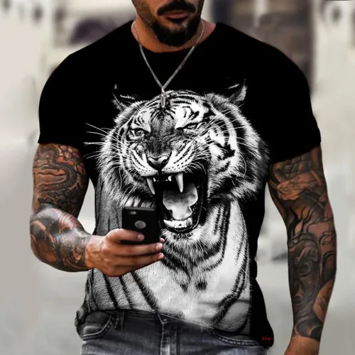 Majestic Tiger Graphic T-Shirt