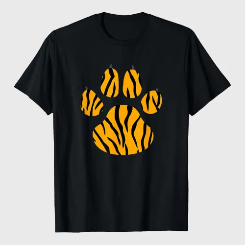 Animal Tiger Paw Print T-Shirt