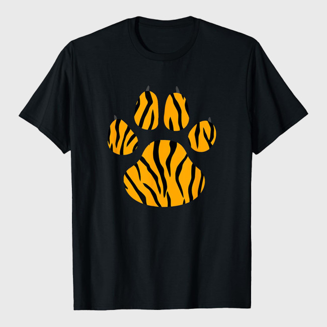 Animal Tiger Paw Print T-Shirt