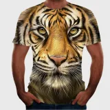 3D Tiger Face T-Shirt