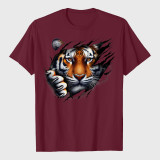 Retro Spirit Tiger Face T-Shirt