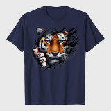Retro Spirit Tiger Face T-Shirt
