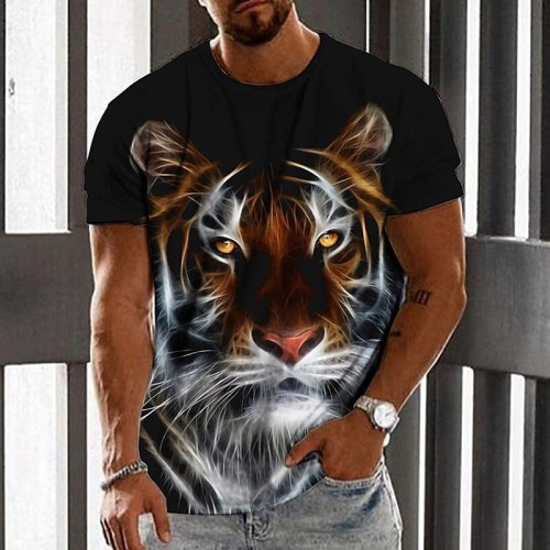 Abstract Tiger Face T-Shirt