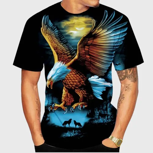 Eagle And Wolf Graphic T-Shirt