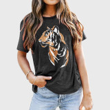 Womens Animal Tiger Graphic T-Shirt