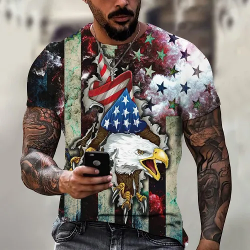Flag Eagle Graphic T-Shirt