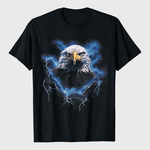 Lightning Bald Eagle T-Shirt