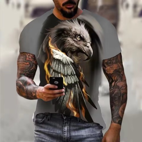Grey Eagle Printed T-Shirt