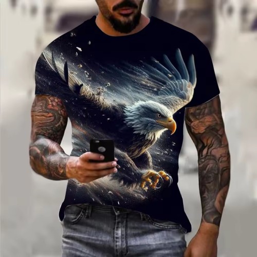 Cool Bald Eagle Graphic T-Shirt