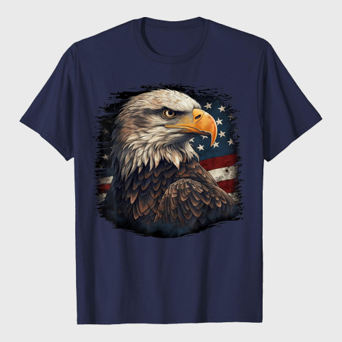 Bald Eagle US American Flag 4th Of July Proud Patriotic T-Shirt