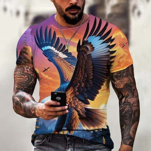 Mens Eagle Printed T-Shirt