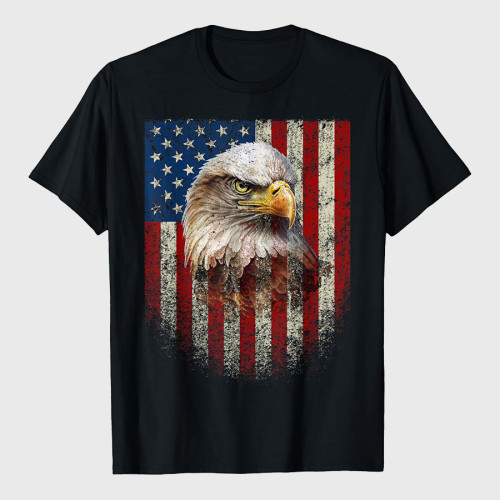 American Flag Bald Eagle T-Shirt