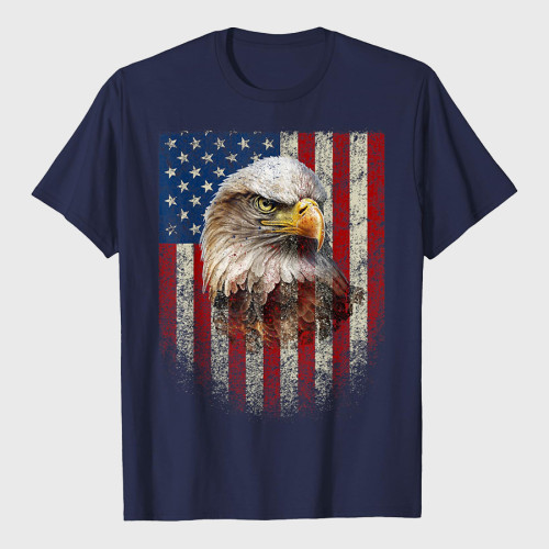American Flag Bald Eagle T-Shirt