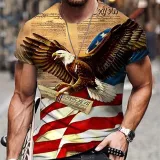Flag Eagle Graphic T-Shirt