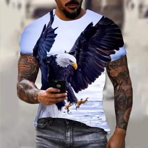 Bald Eagle Printed T-Shirt