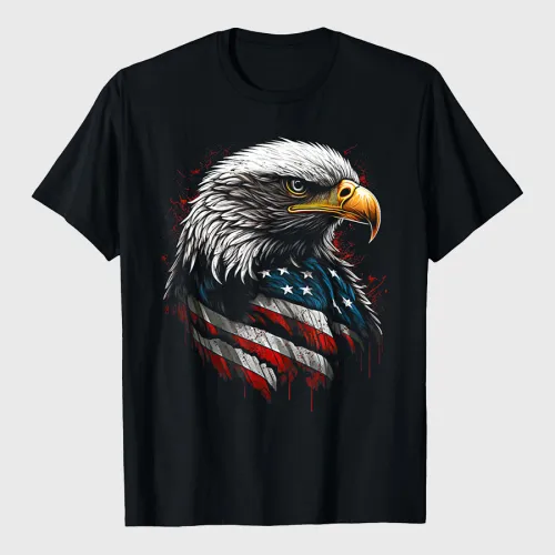 Eagle USA American Flag 4th Of July T-Shirt