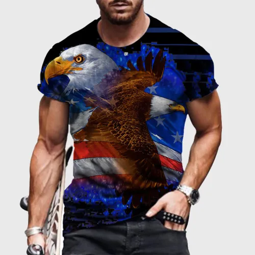 American Flag Bald Eagle T-Shirt