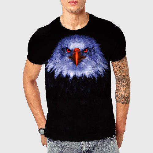 Bald Eagle Print Black T-Shirt