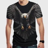 3D Bald Eagle Graphic T-Shirt