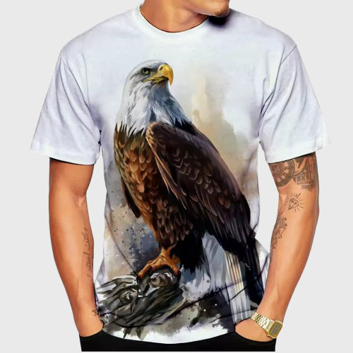 Retro Bald Eagle Graphic T-Shirt