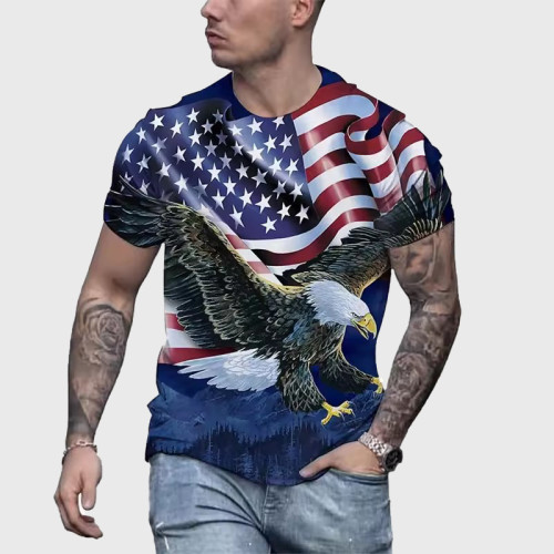 Eagle Flag Graphic T-Shirt