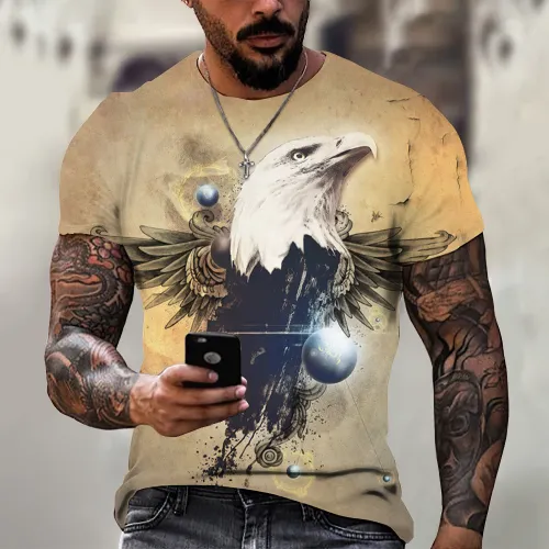 Mens Eagle Graphic T-Shirt