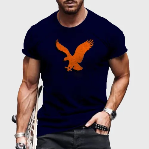 Navy Eagle Graphic T-Shirt