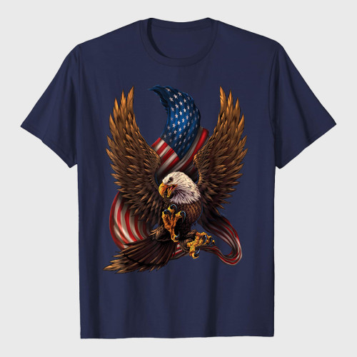 American Eagle And Flag T-Shirt