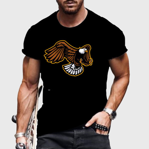 Cartoon Eagle Graphic T-Shirt