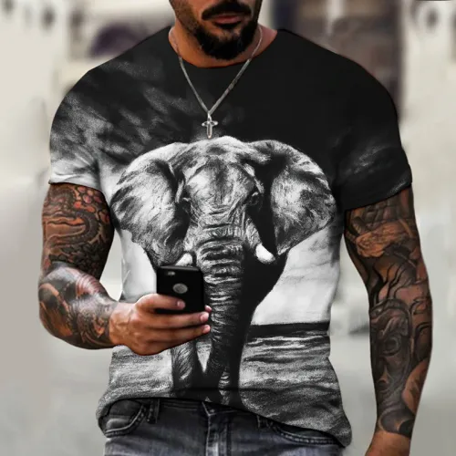 Cool Elephant Graphic T-Shirt