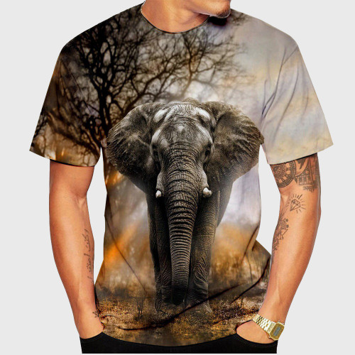Forest Elephant Graphic T-Shirt
