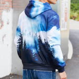 3D Mountain Wolf Pullover Hoodie