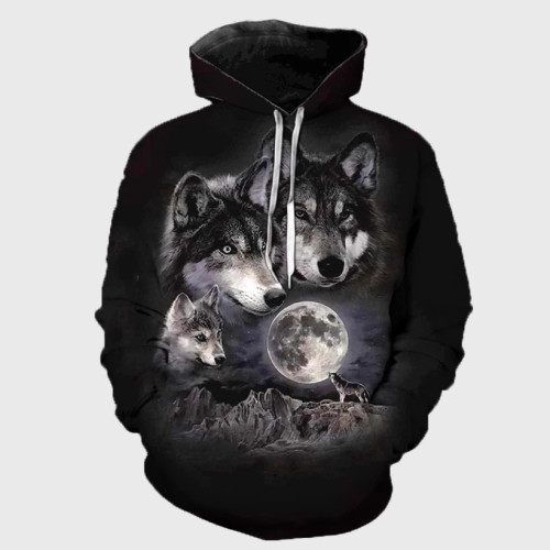Three Wolves Moon Hoodie
