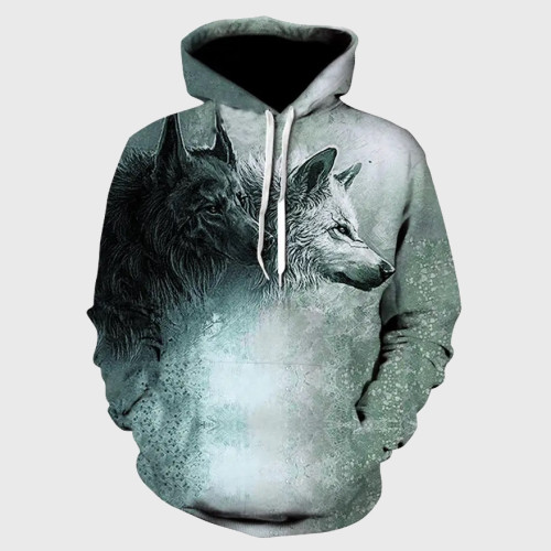 Wolf Lovers Graphic Hoodie