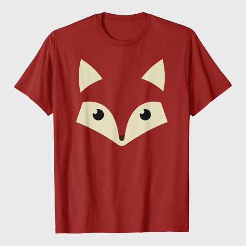 Fox Face Halloween Costume Gift T-Shirt
