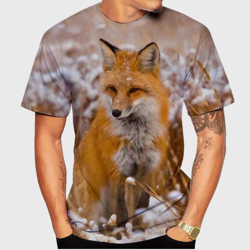 Wild Fox Print T-Shirt
