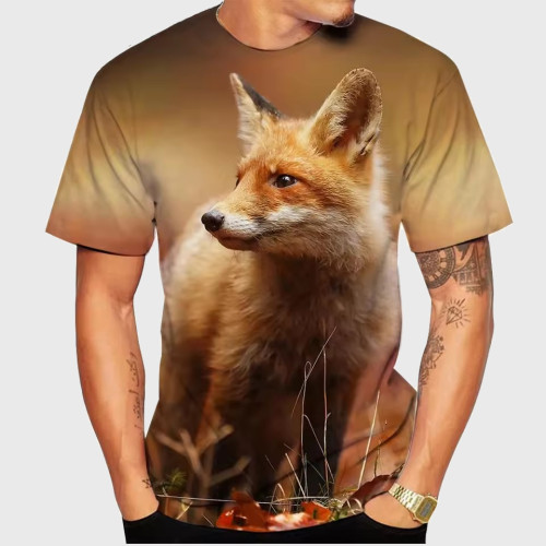 Awesome Fox Print T-Shirt