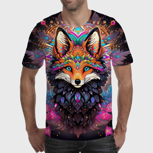 Colorful Kawaii Fox T-Shirt