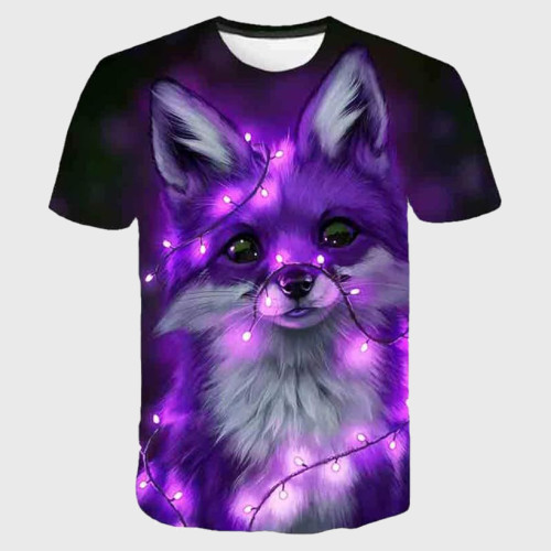 Lights Fox Graphic T-Shirt