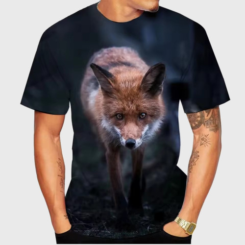 Wildlife Fox Print T-Shirt