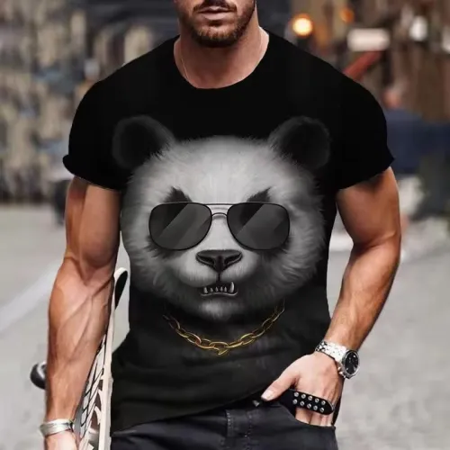 Cool Panda Graphic T-Shirt