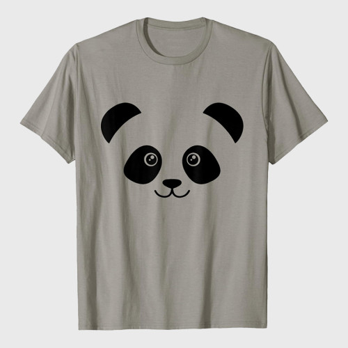 Cute Little Panda Face Design T-Shirt