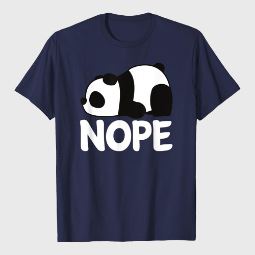 Adorable Animal Tired Sleeping Nope Cute Panda Bear Graphic T-Shirt