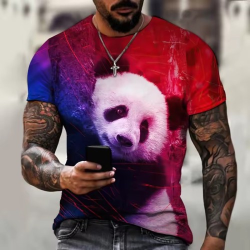 Mens Panda Graphic T-Shirt